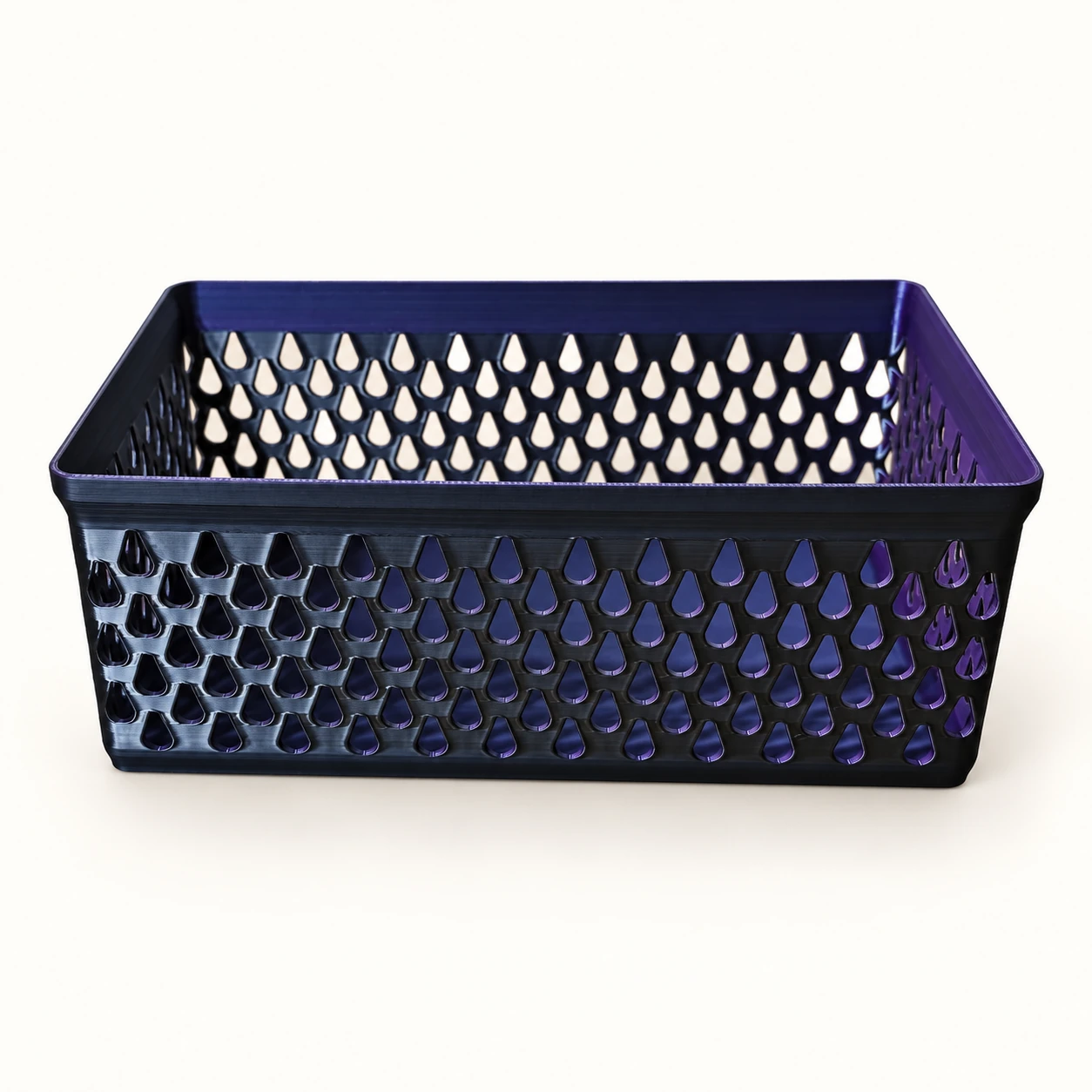 Black & Purple Colour-Shift Modular Stackable Storage Basket