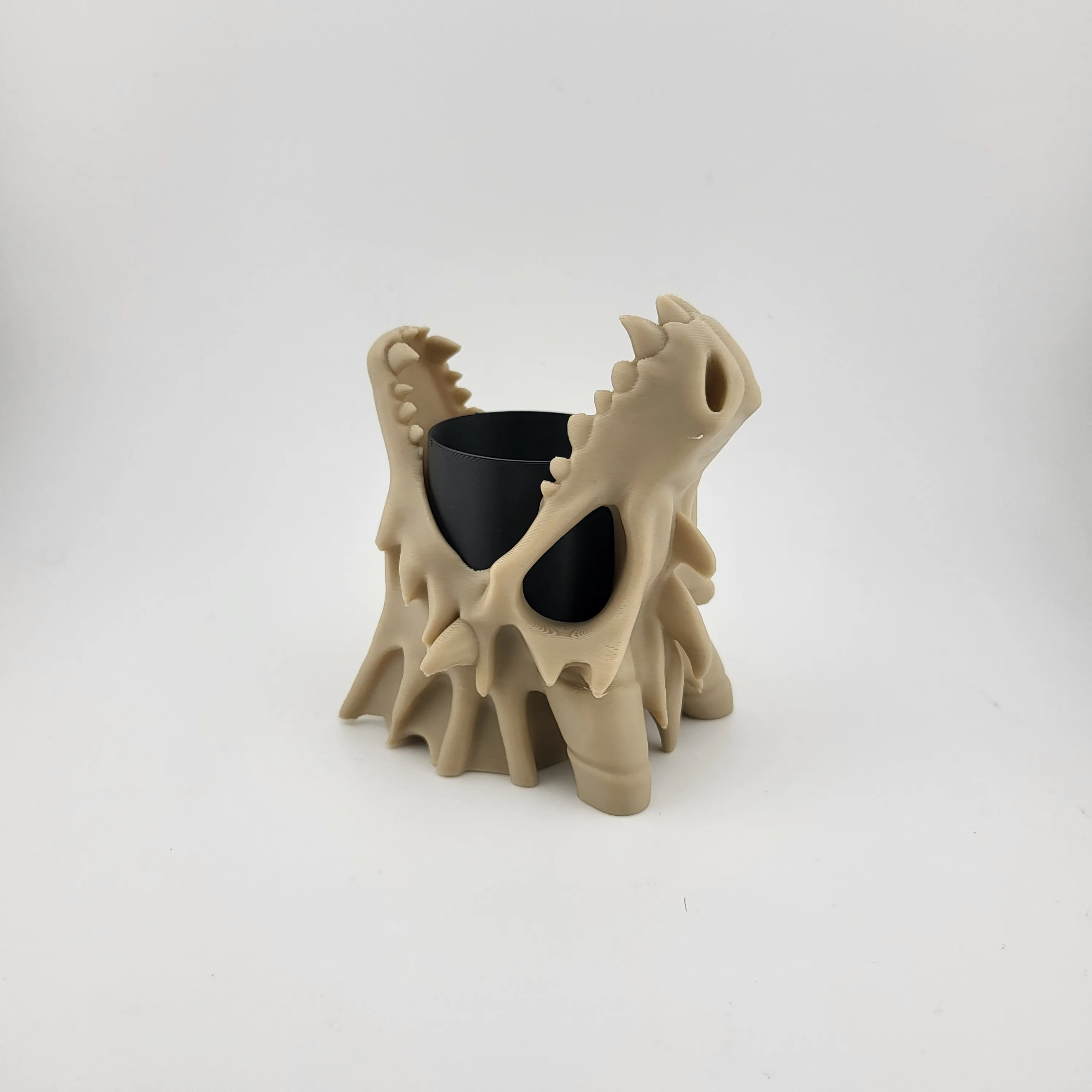 Monster Jaw Pen Holder with Removable Cup | 3D Printed Desk Organiser