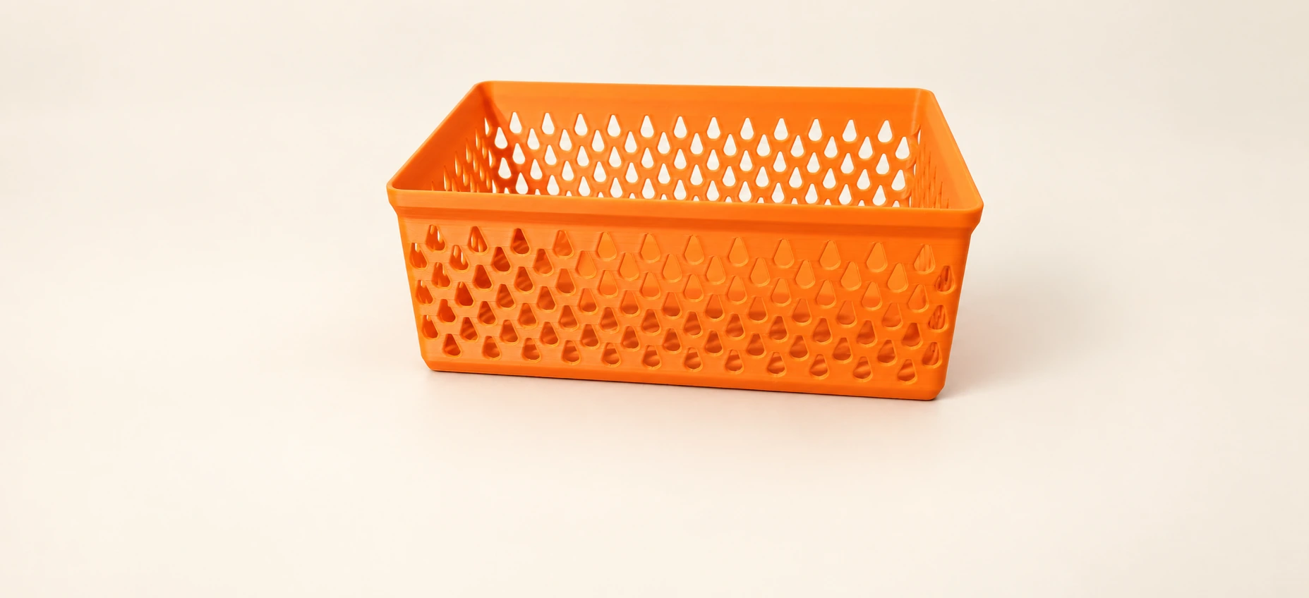 Orange Modular Stackable Storage Basket