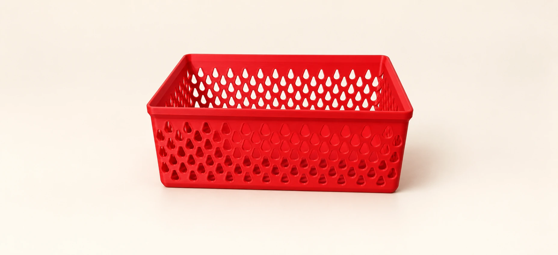 Red Modular Stackable Storage Basket