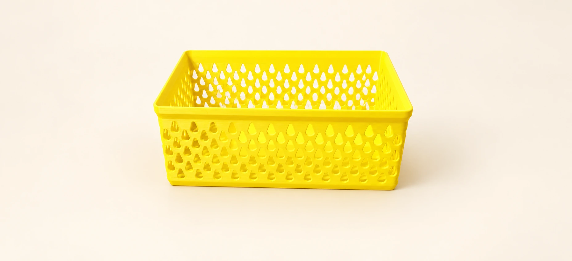 Yellow Modular Stackable Storage Basket